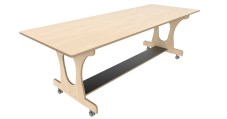 Hoogzit tafel L220 x B80 cm Berken Tangara Groothandel voor de Kinderopvang Kinderdagverblijfinrichting